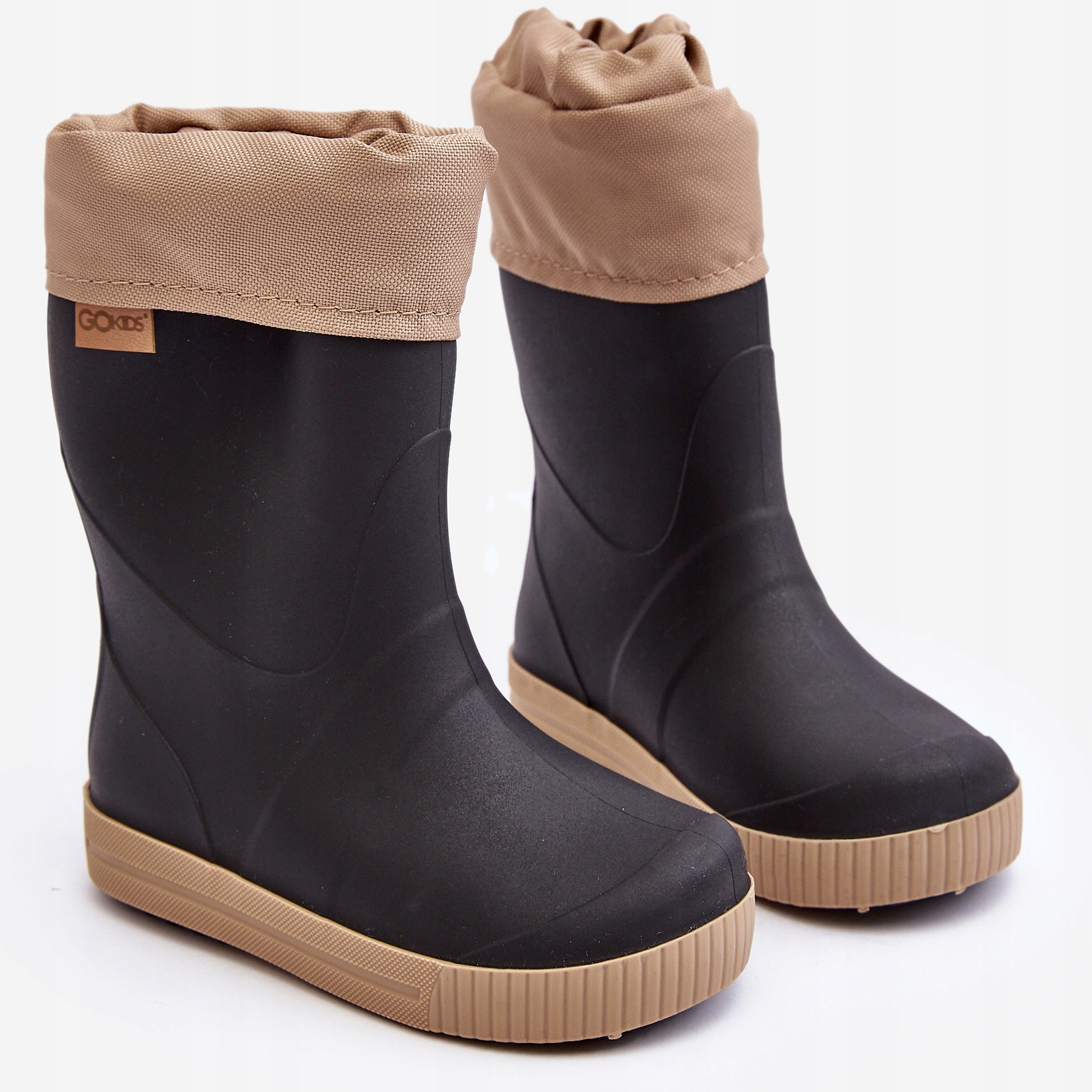 Dziecięce Kalosze Z Ocieplaczem Snow Wave Gokids 981 Czarne 22/23