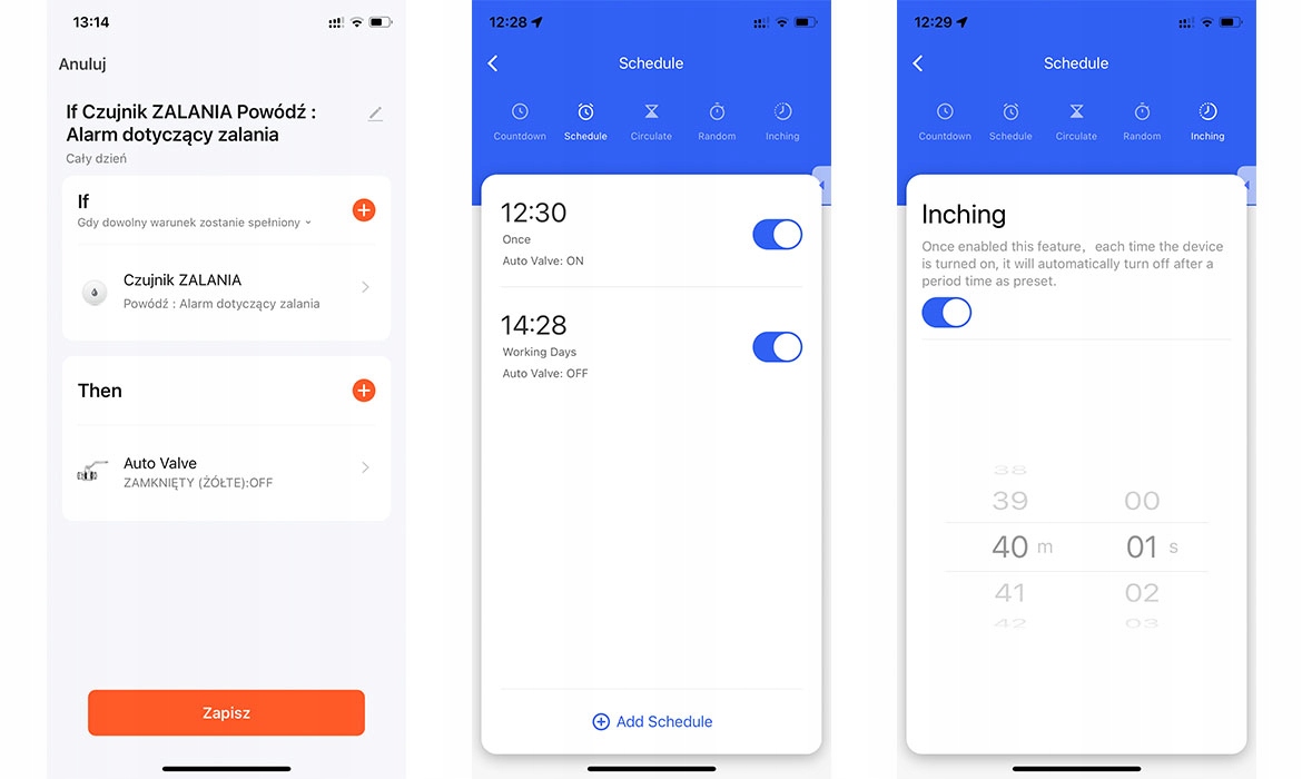 Sterownik siłownik zawór wody gazu SMART WiFi Tuya Kod producenta Zawór wody Tuya
