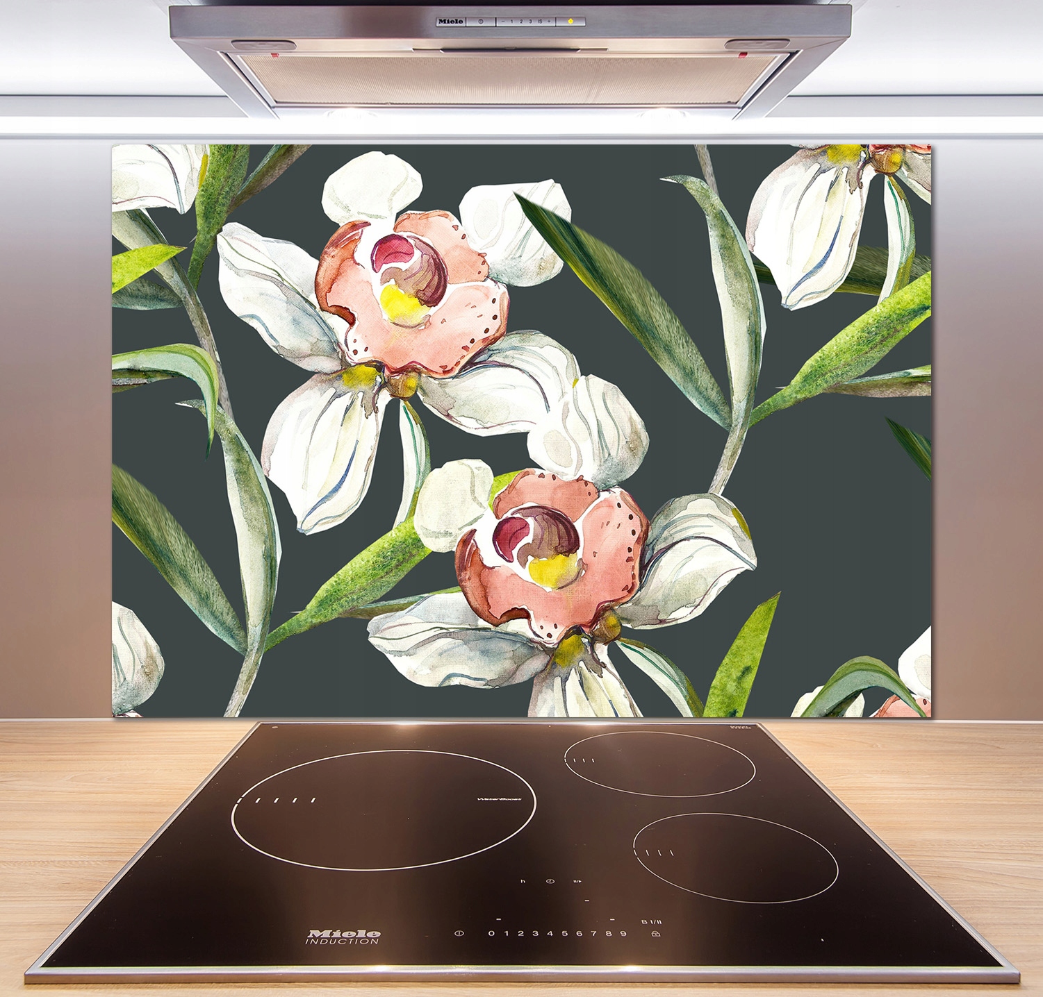 

Panel do kuchni Kwiecisty wzór 100x70 cm + Klej