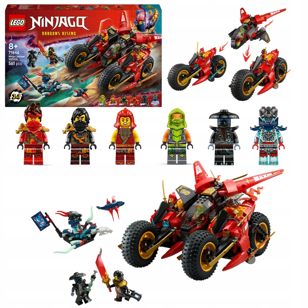 Lego Ninjago 71844 Bojové vozidlo Ninja Hračka 8+