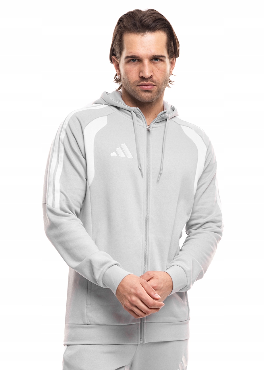 Pánská Mikina adidas s kapucí, rozepínací, sportovní, tepláková vel S