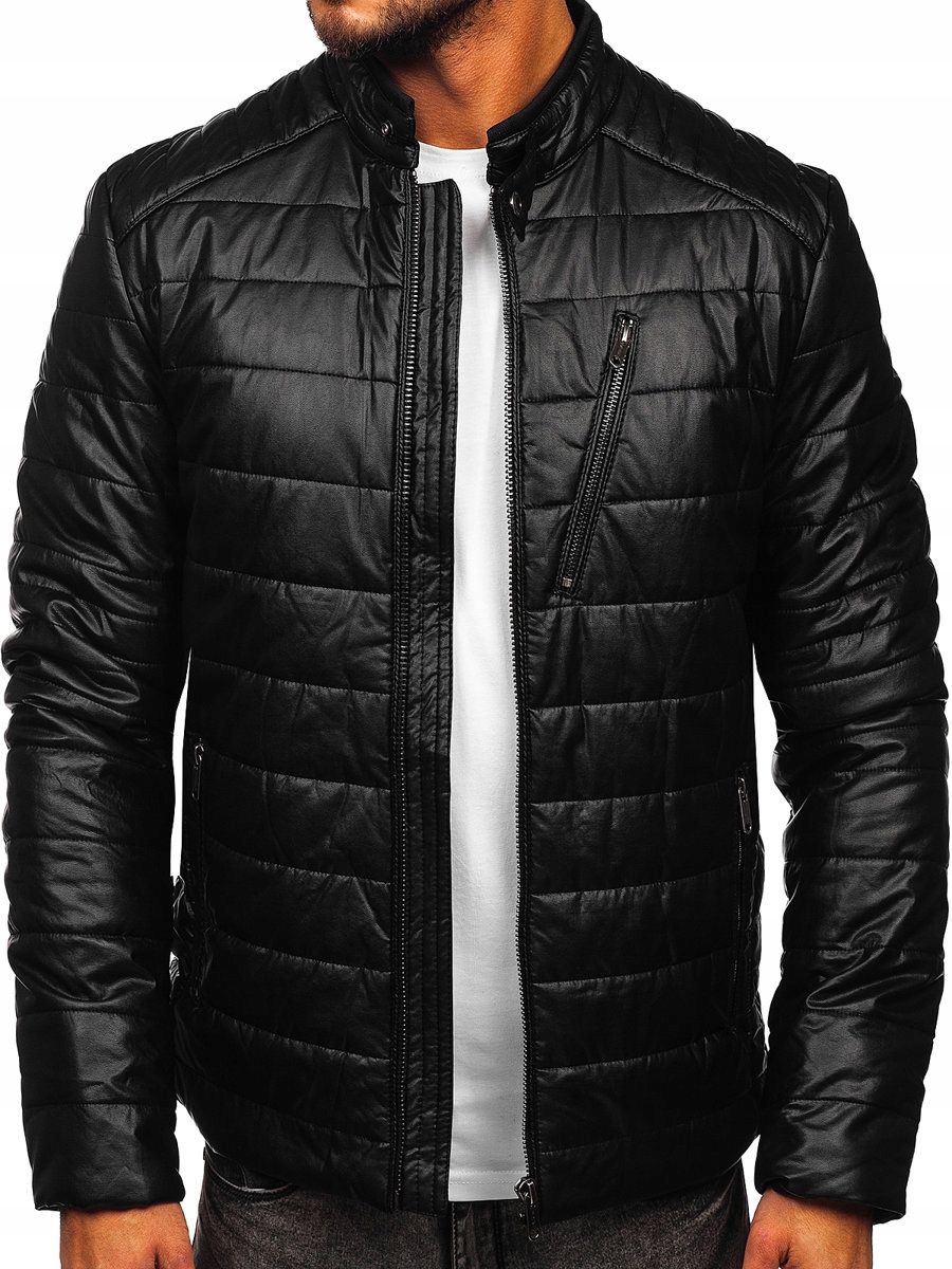

Kurtka Skórzana Biker Czarna EX940 DENLEY_3XL