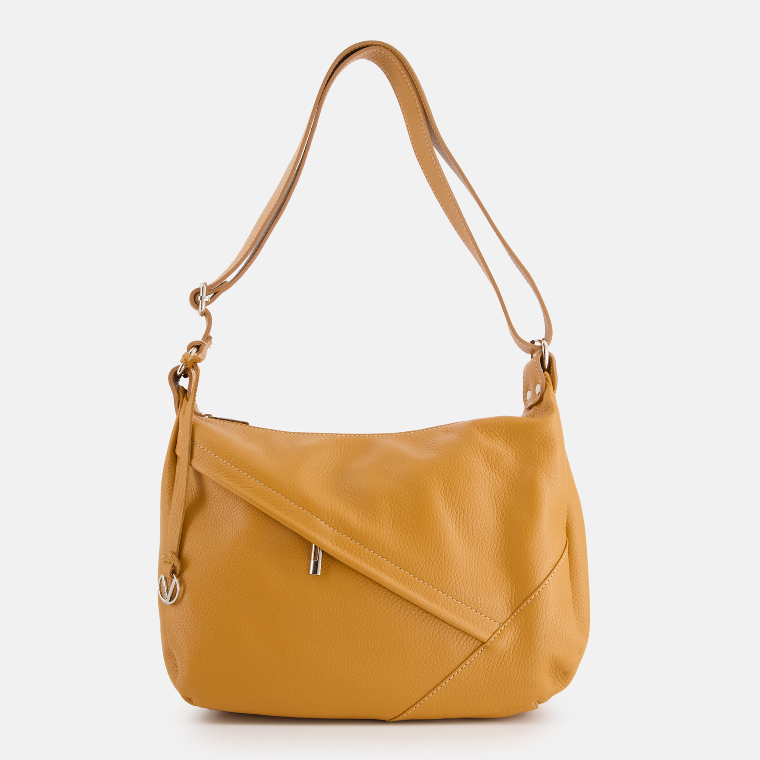 Venezia Damska Klasyczna Skórzana Torba W Kolorze Brązowym