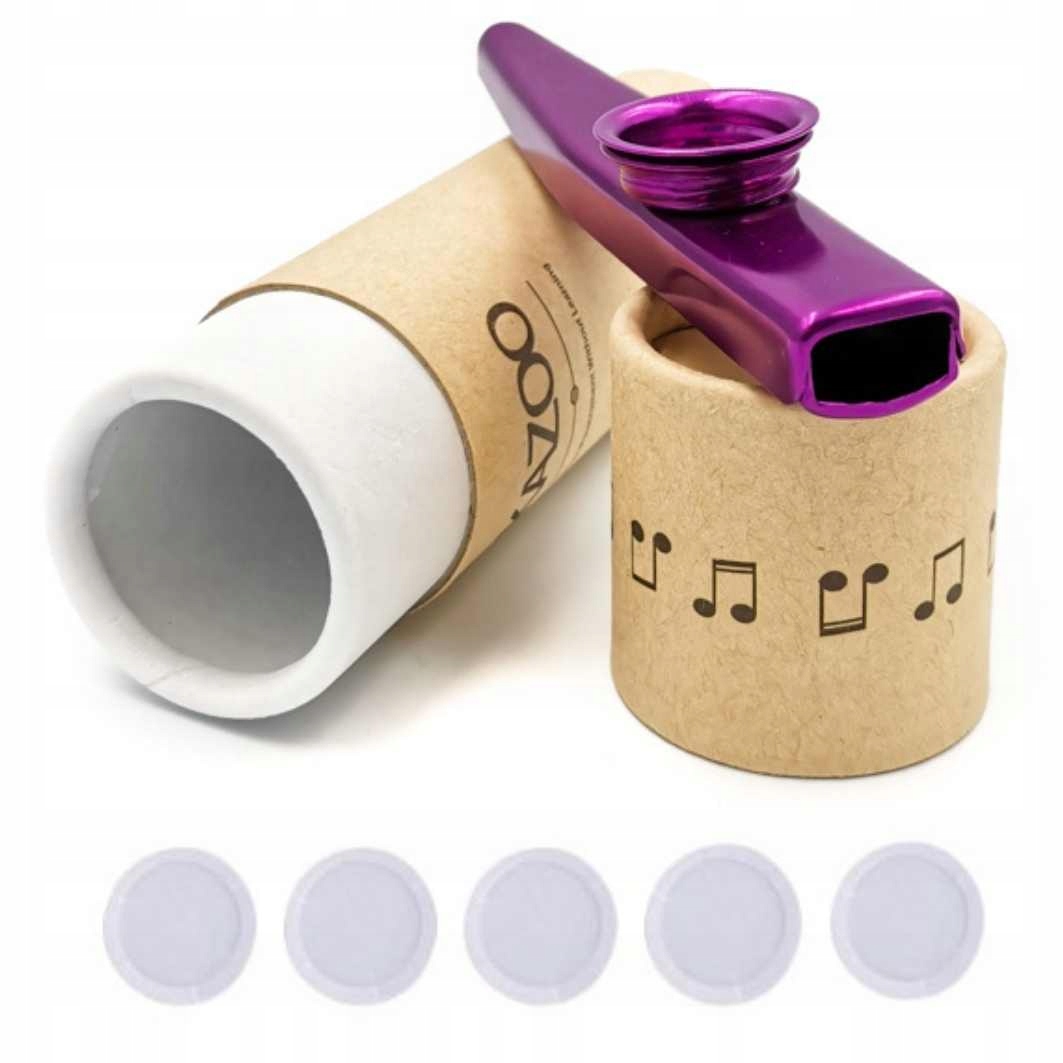 

Fioletowe Kazoo w tubie 5 Membran metalowe