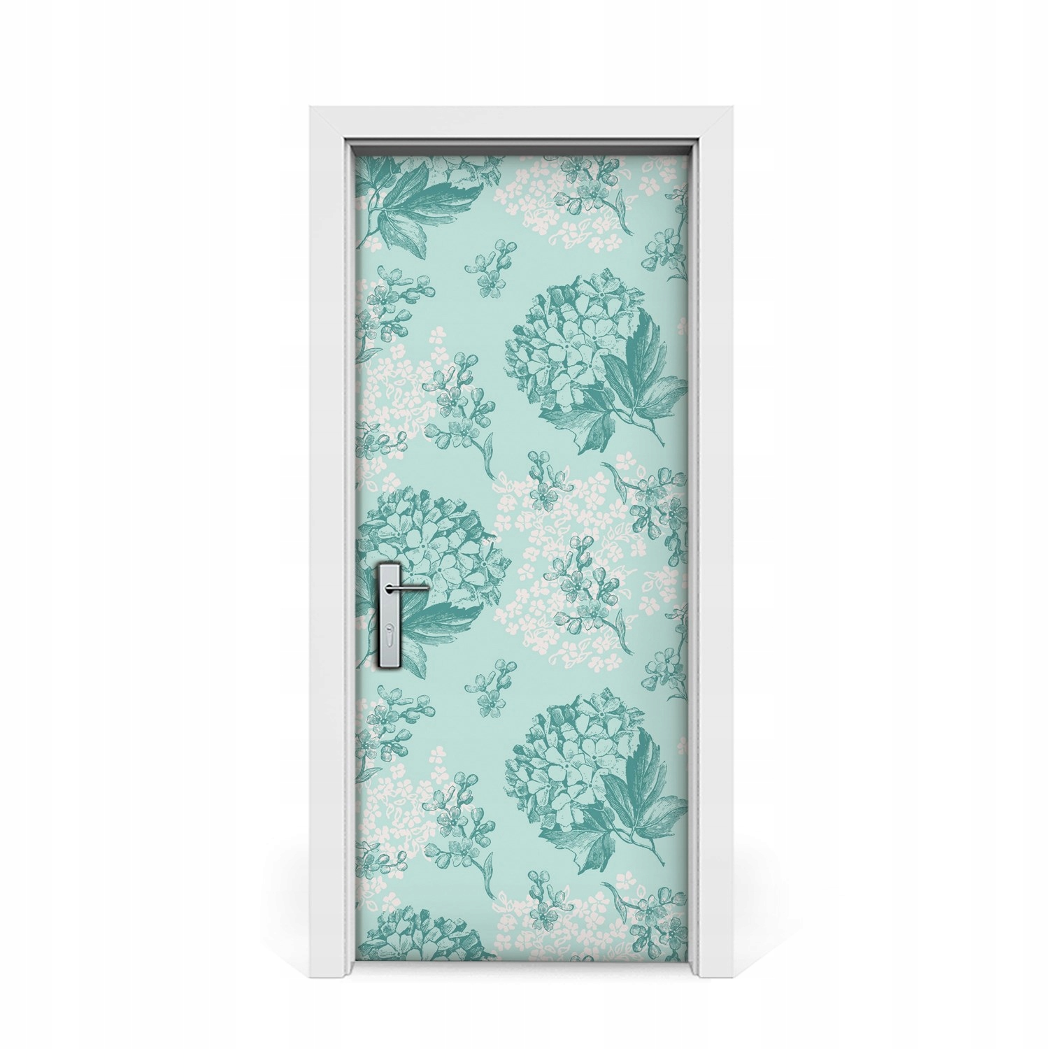 

Naklejka na drzwi okleina Sztuka kwiatowa 85x205