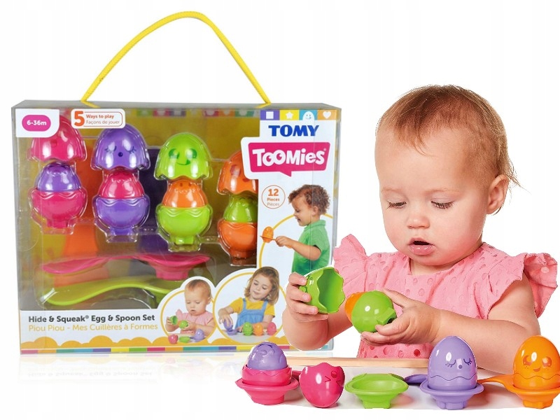 

Tomy Toomies Zabawne Jajeczka Z Łyżeczkami 73082