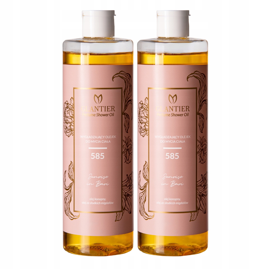 Zestaw x2 Glantier 585 olejek do mycia ciała damski 400 ml