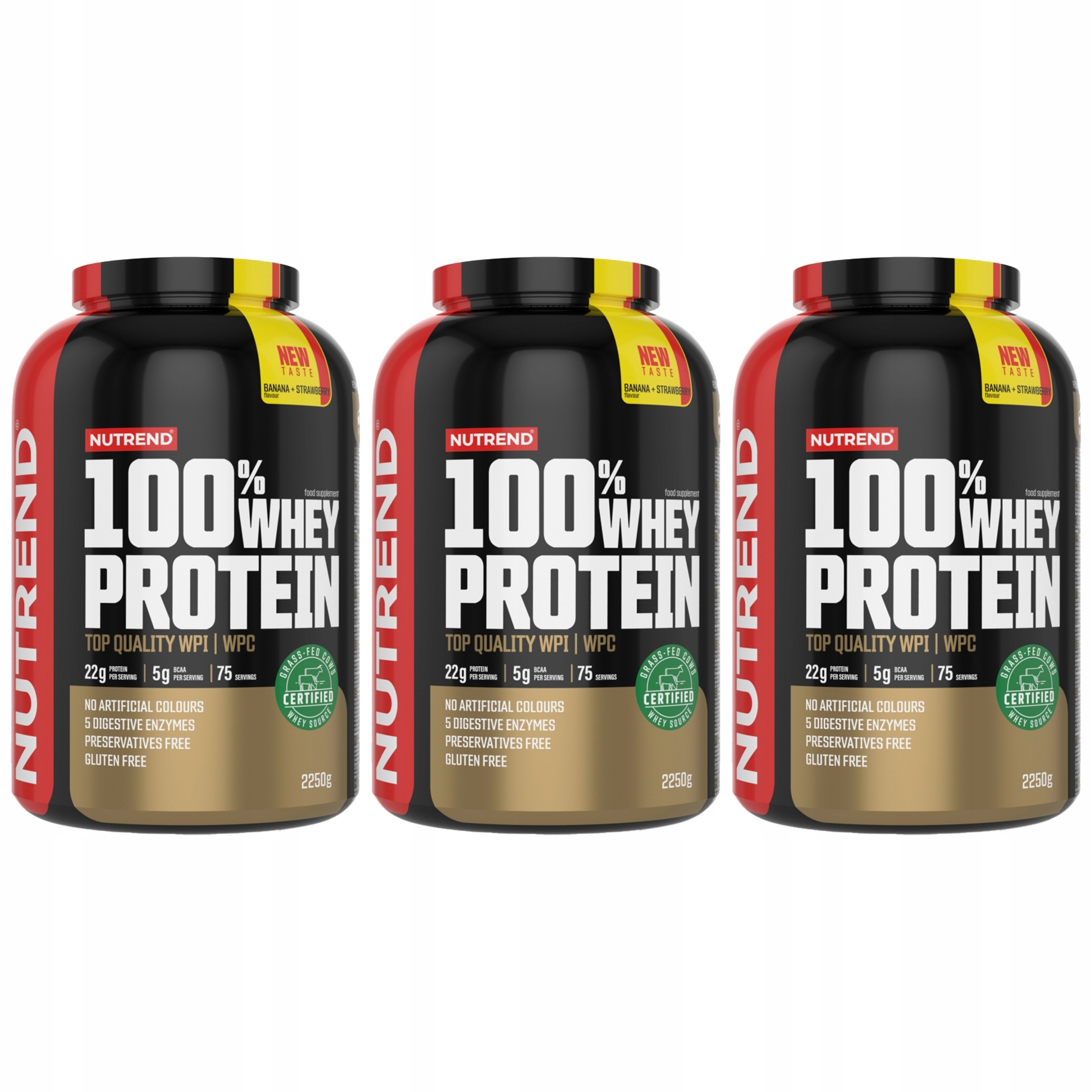3x Syrovátkový Protein Koncentrát Wpc Izolát Wpi 2250 g Nutrend