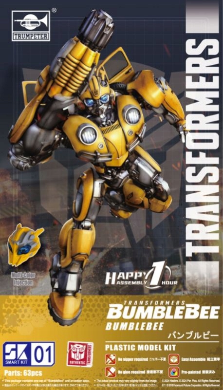 Transformers Bumblebee Trumpeter 03100 Smart Model Kit SK01