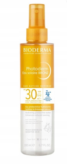Bioderma Photoderm Eau solaire Bronz Woda ochronna dwufazowa SPF30+ 200 ml