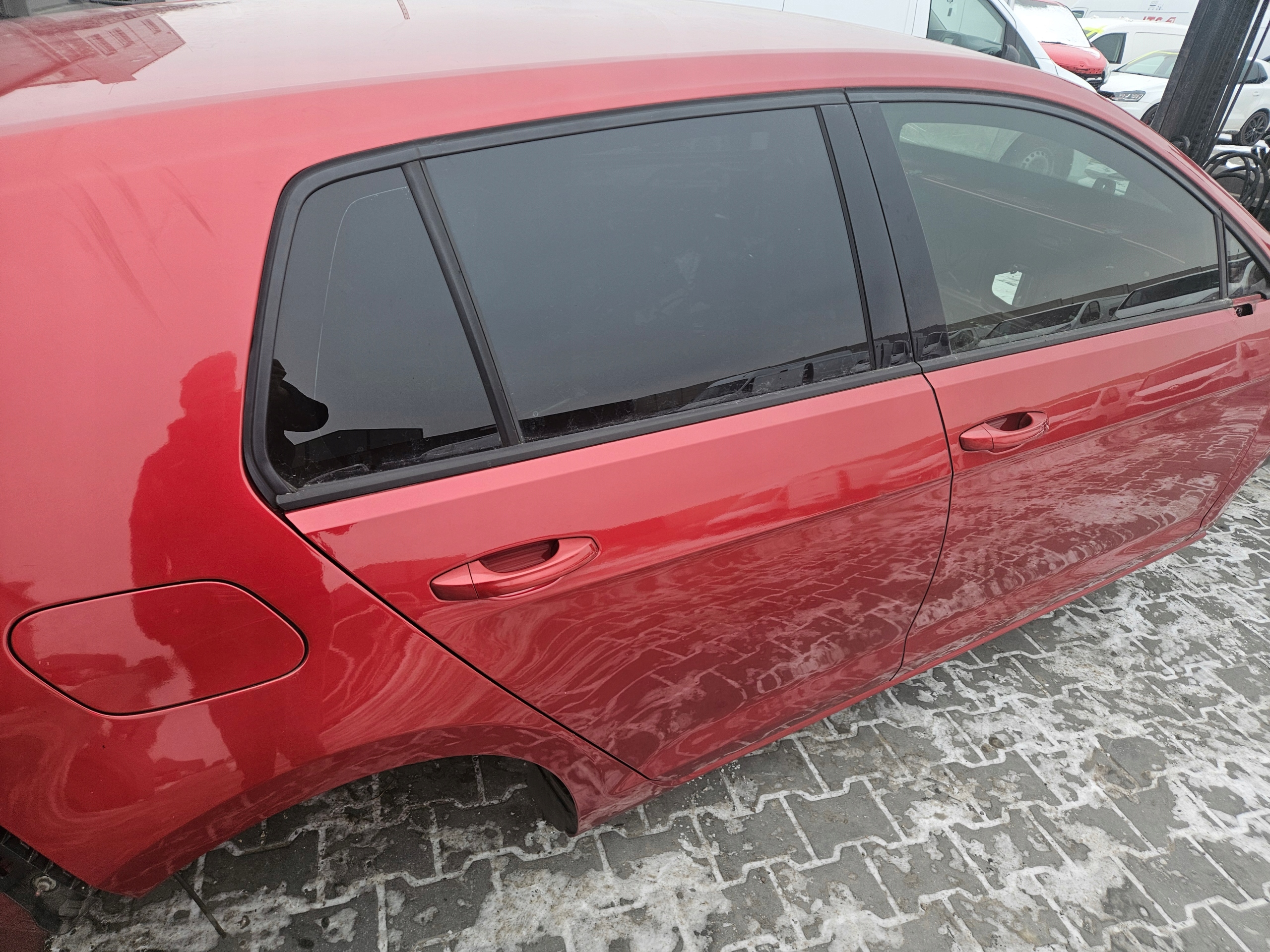 VW GOLF VII HB 5D Tür hinten heck rechts Farbe LA3X