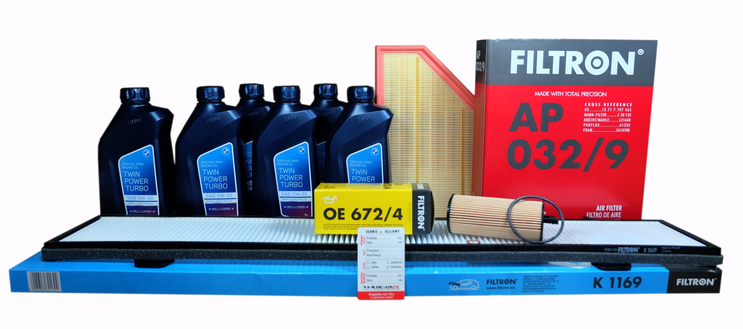 3x Filter Olej Bmw X1 E84 16d 18d 20d ed dX 25dX