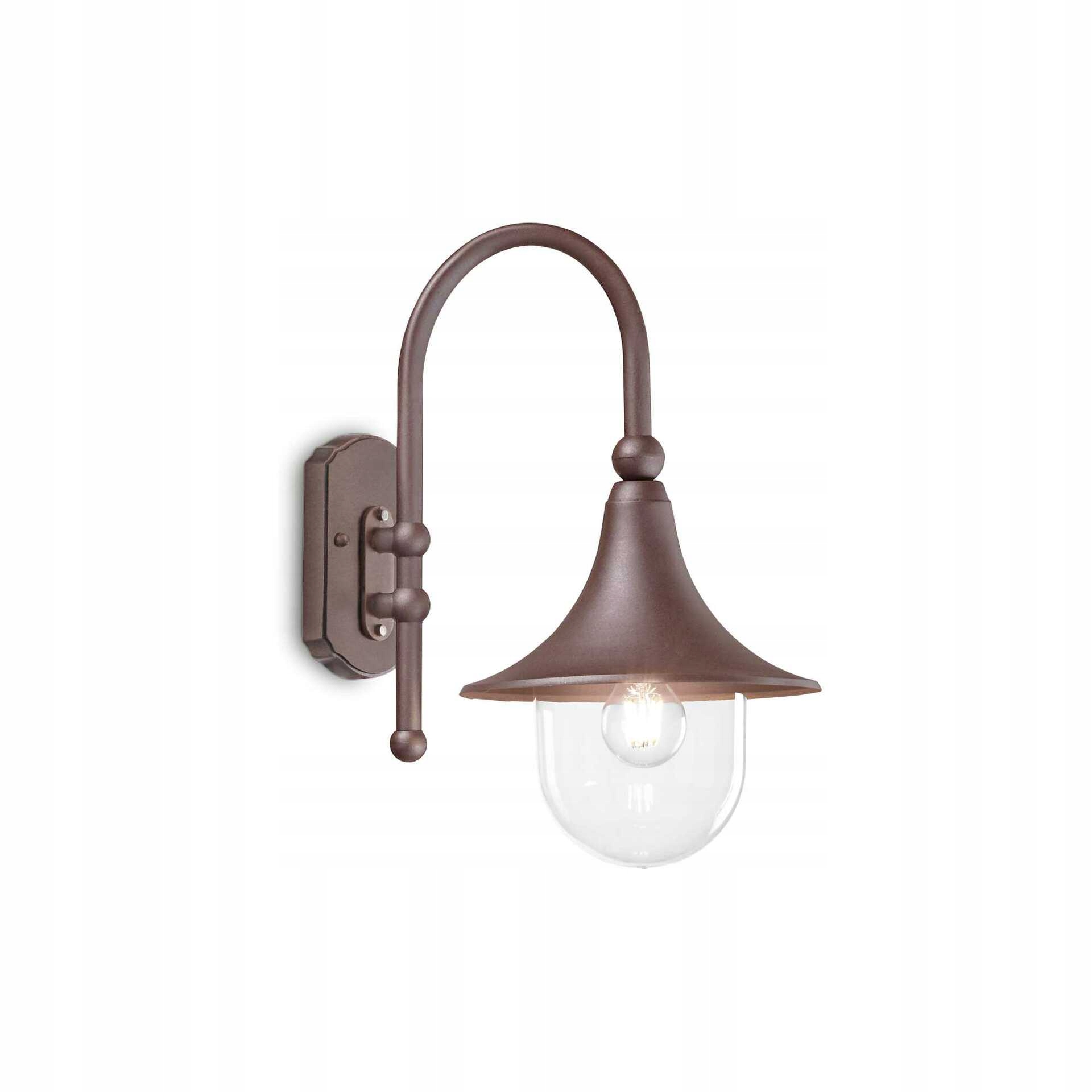 Vonkajšie nástenné svietidlo Ideal Lux Cima AP1 Coffee 246826 E27 1x60W IP43