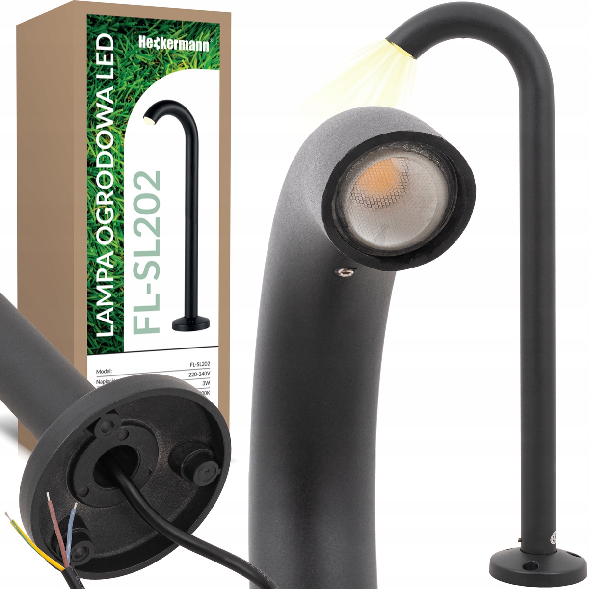 Led Zahradní Lampa, Venkovní Stojící Sloupek, 50 CM