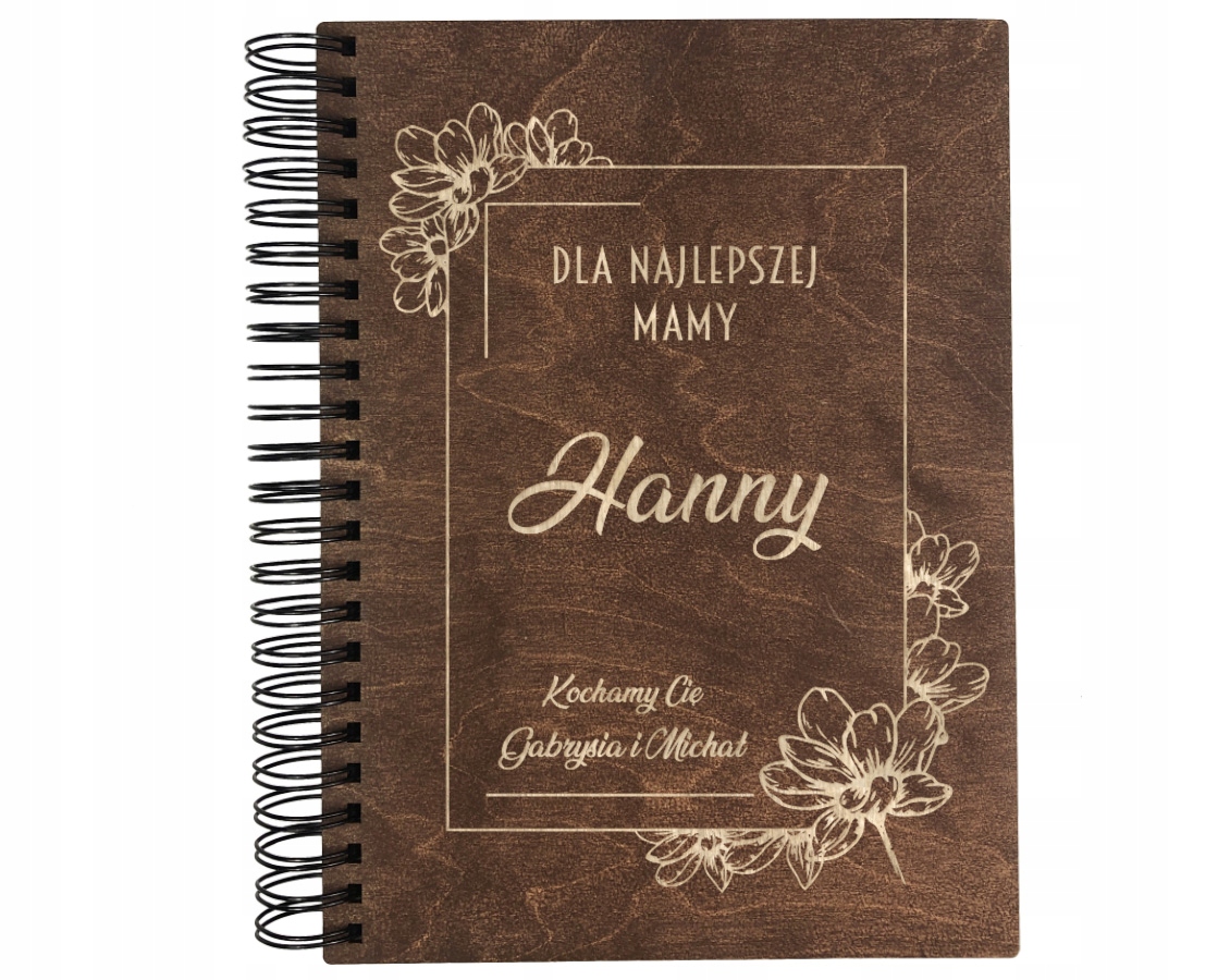 PREZENT NA DZIEŃ MAMY ALBUM NA ZDJĘCIA DREWNIANY Rodzaj albumu album tradycyjny (zdjęcia wklejane)