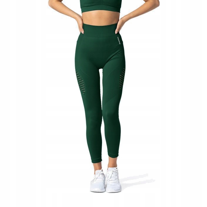 Carpatree Phase Seamless Leggings Bottle Green, XS