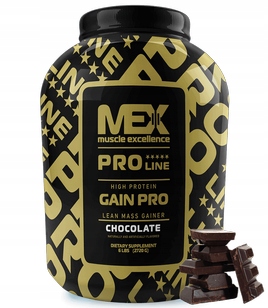 Gainer Mex Gain Pro Doplněk Stravy Bulk Na Hmotu Prášek 2722 g čokoládový