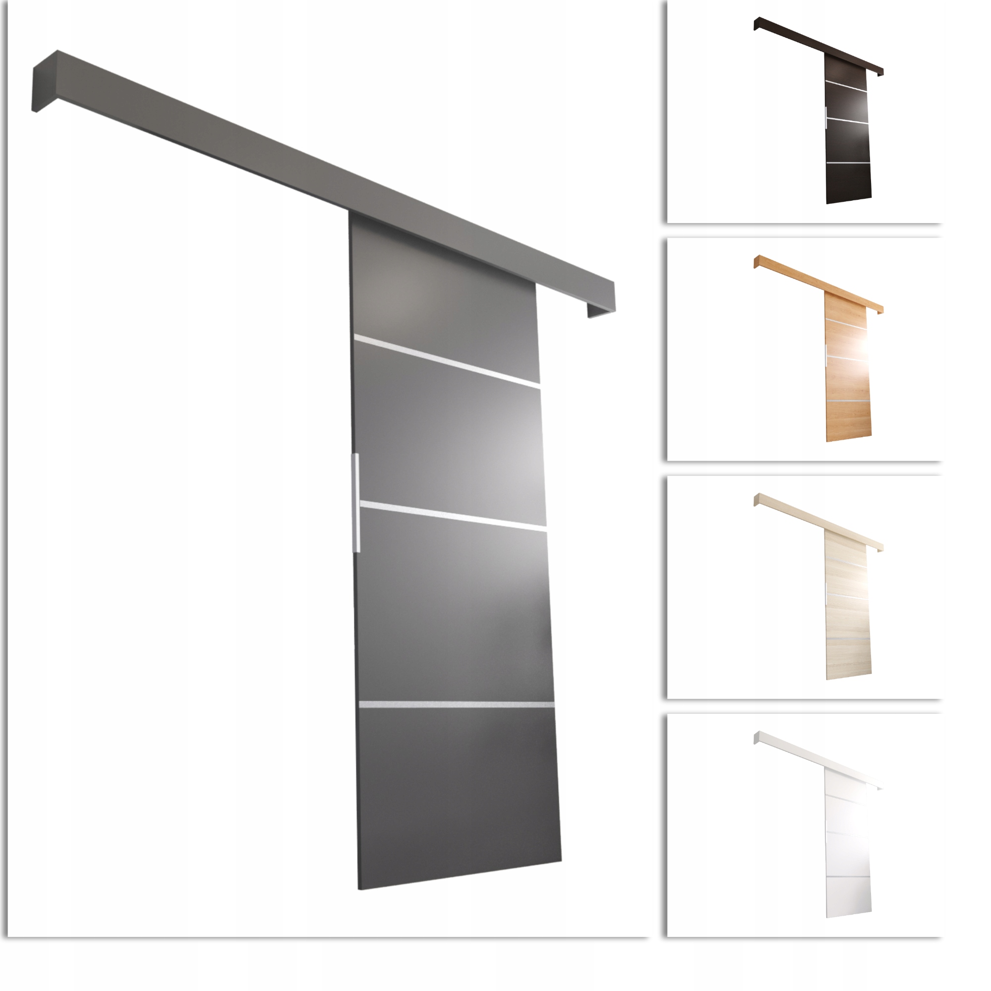 Vnitřní posuvné dveře Denver VDB106 O-pohovka ozdobné lišty 106x205