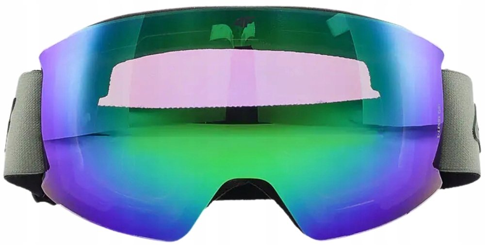 Gogle narciarskie snowboardowe 4F z multibarwną powłoką z futeralem