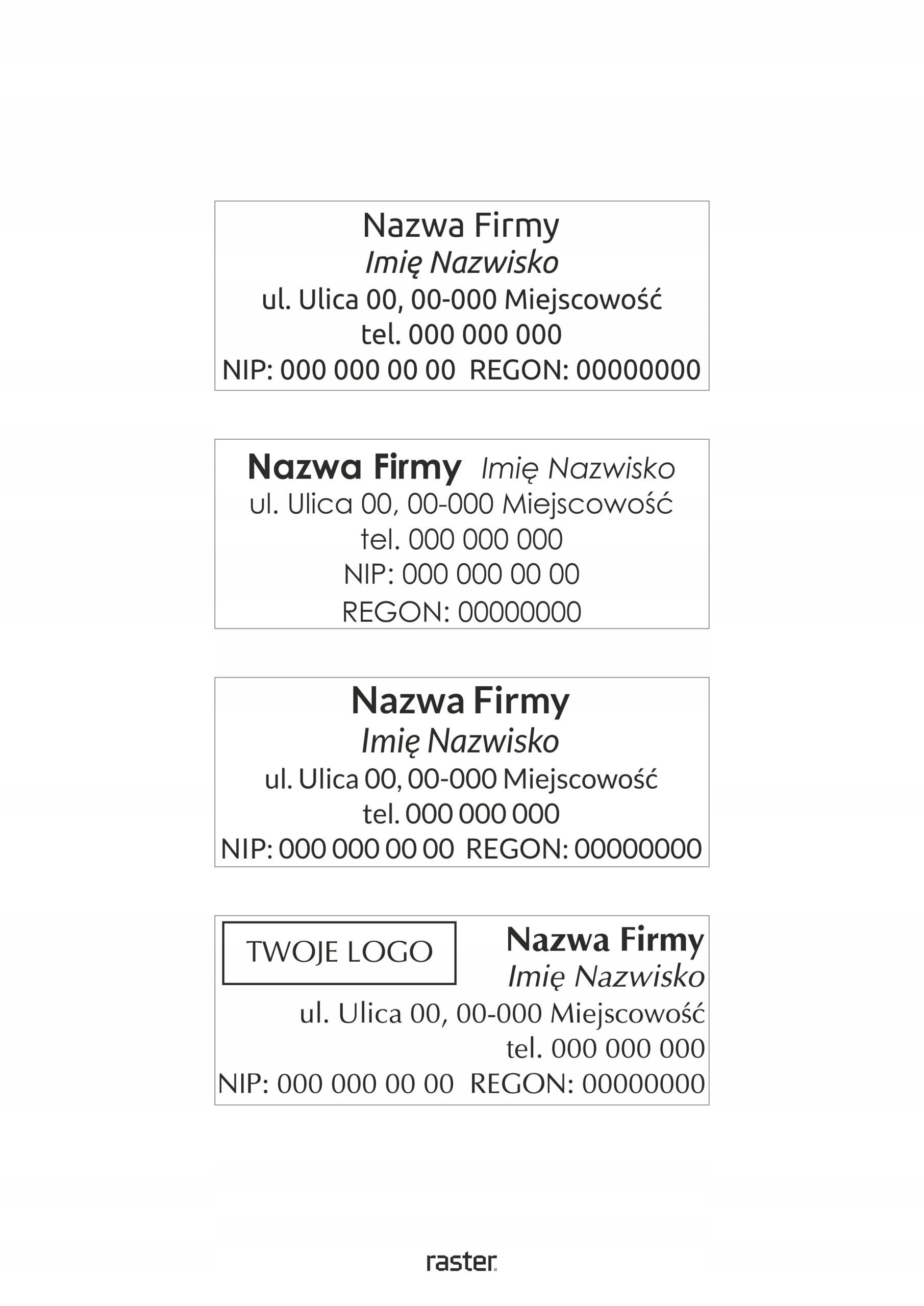 Pieczątka COLOP C30 47x18mm 15 KOLORÓW + PROJEKT! Liczba wersów 1-2 wersy 3-4 wersy 5-6 wersów