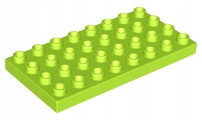 

Lego Duplo 4672 Płytka 4X8 Limonkowa Nowa (28g)