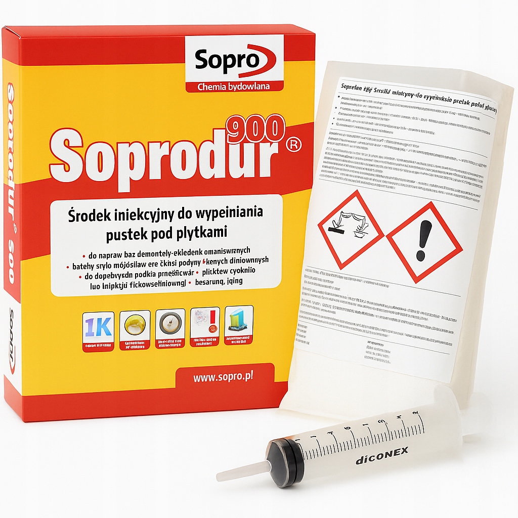 SOPRODUR 900 ИНЪЕКЦИОННЫЙ АГЕНТ 0,5 КГ АППЛИКАТОР