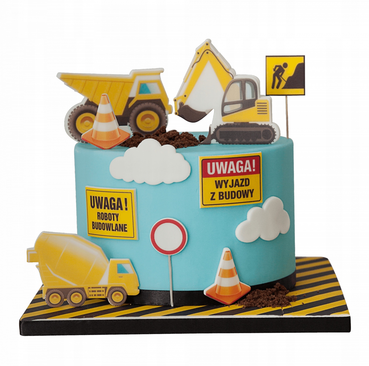 Levně Sada dekorací na dort Stavba 11 El 2D