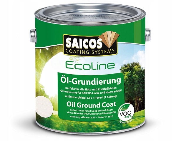 Saicos ecoline OLEJ GRUNTUJĄCY 3409 biały 0,125 L