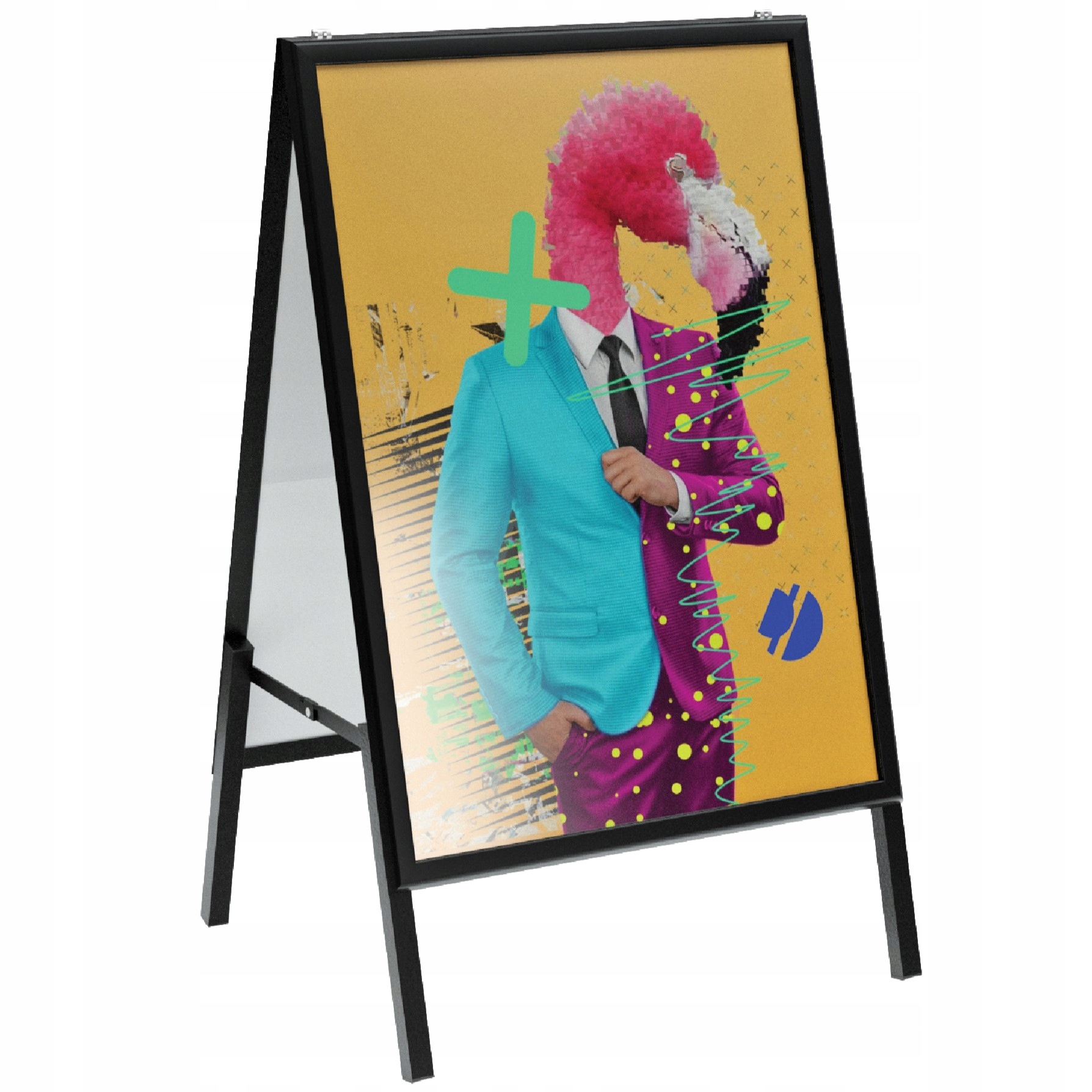 

Potykacz reklamowy B2 Owz dwustronny czarna rama