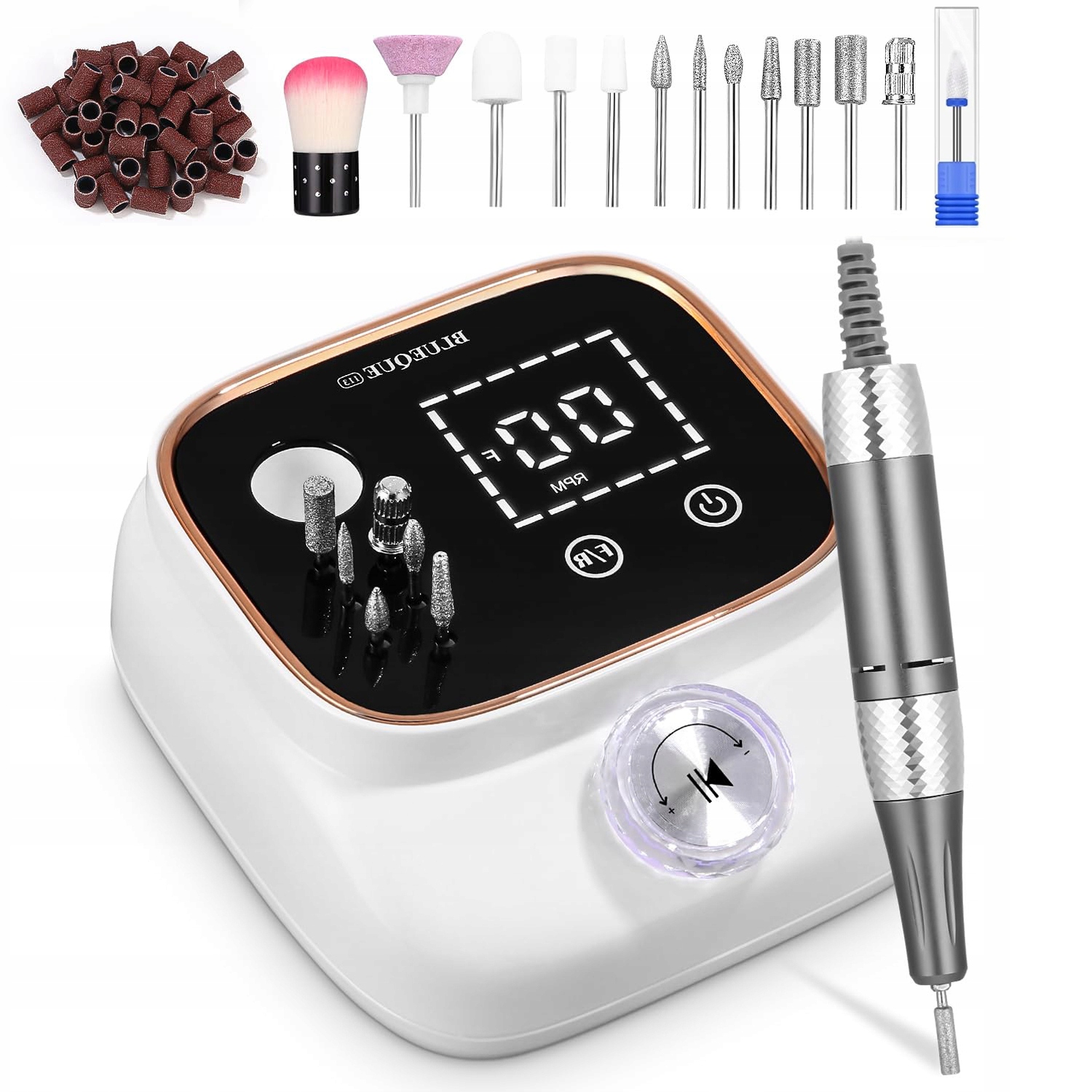 Profesionální Bruska Na Nehty S Výkonným Led Displejem Usb 50 W