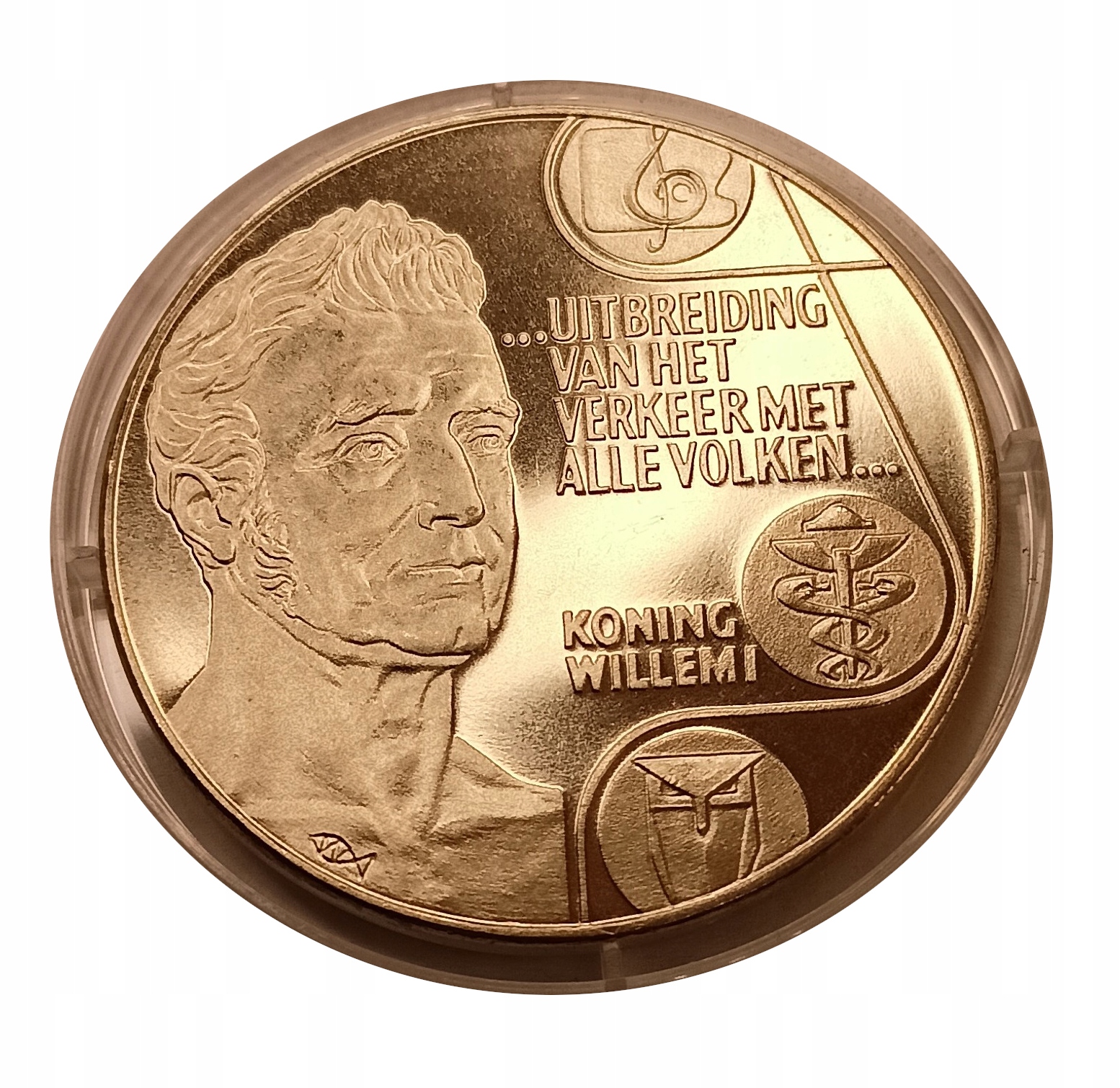 Holandia 10 ECU 1992 Król Willem I UNC