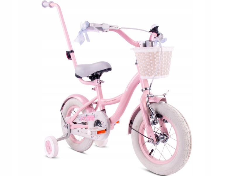 Rower dziecięcy Sun Baby Flower bike 12 cali dla dziewczynki Różowy