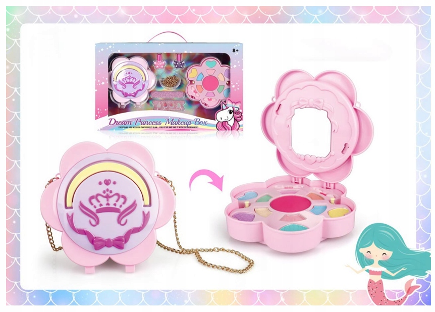 Zestaw kosmetyków do malowania w torebce 46x28x7cm