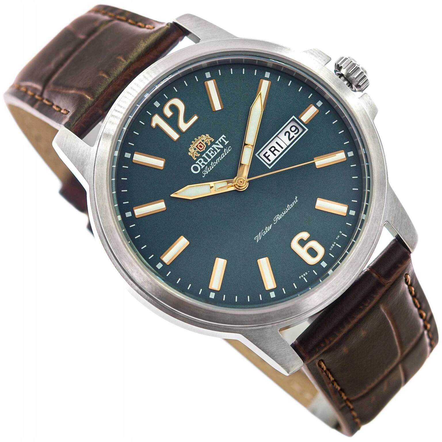 Pánské hodinky Orient RA-AA0C06E39B Contemporary Automatic hnědé s řemínkem