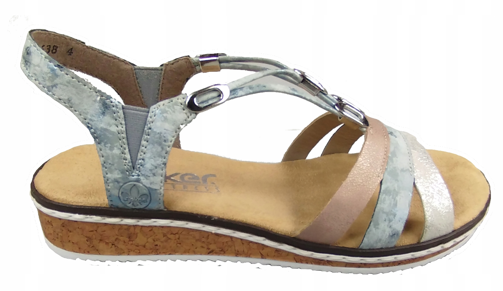 Rieker Sandály V36G4-40 Blue Multi r37