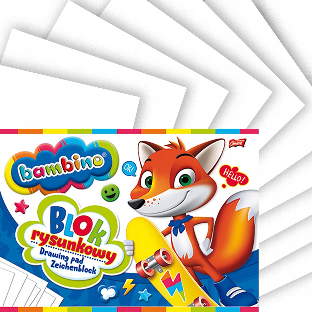 

Bambino Blok Rysunkowy 20 Białych Kartek A4
