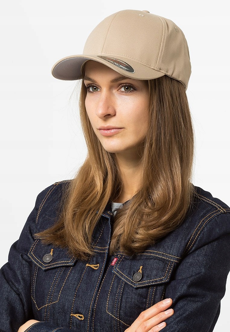 CZAPKA Z DASZKIEM FLEXFIT BASEBALLÓWKA KHAKI S/M Rozmiar S/M