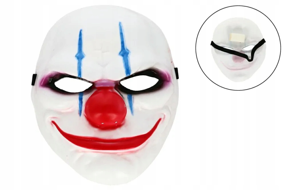 Maska Straszny Klaun clown HALLOWEEN