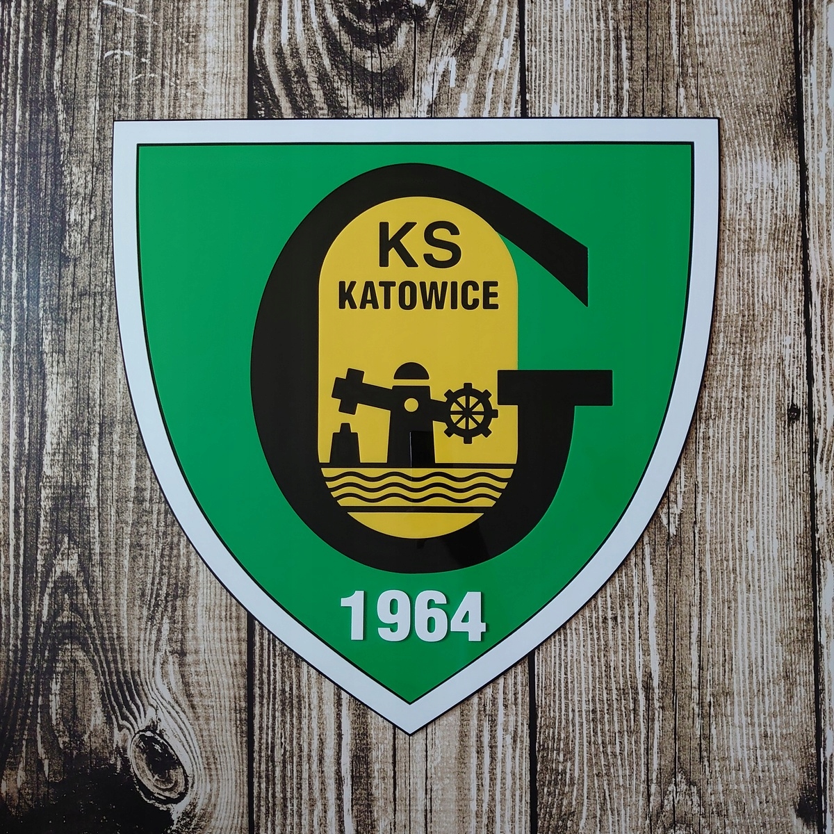 GKS Katowice Herb 3D na ścianę prezent dla męża Szerokość produktu 49 cm