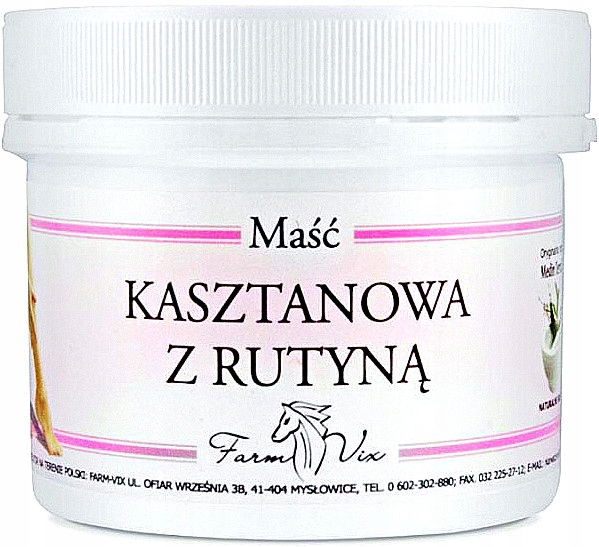 

Maść Kasztanowa Z Rutyną 150 ML Farm-vix