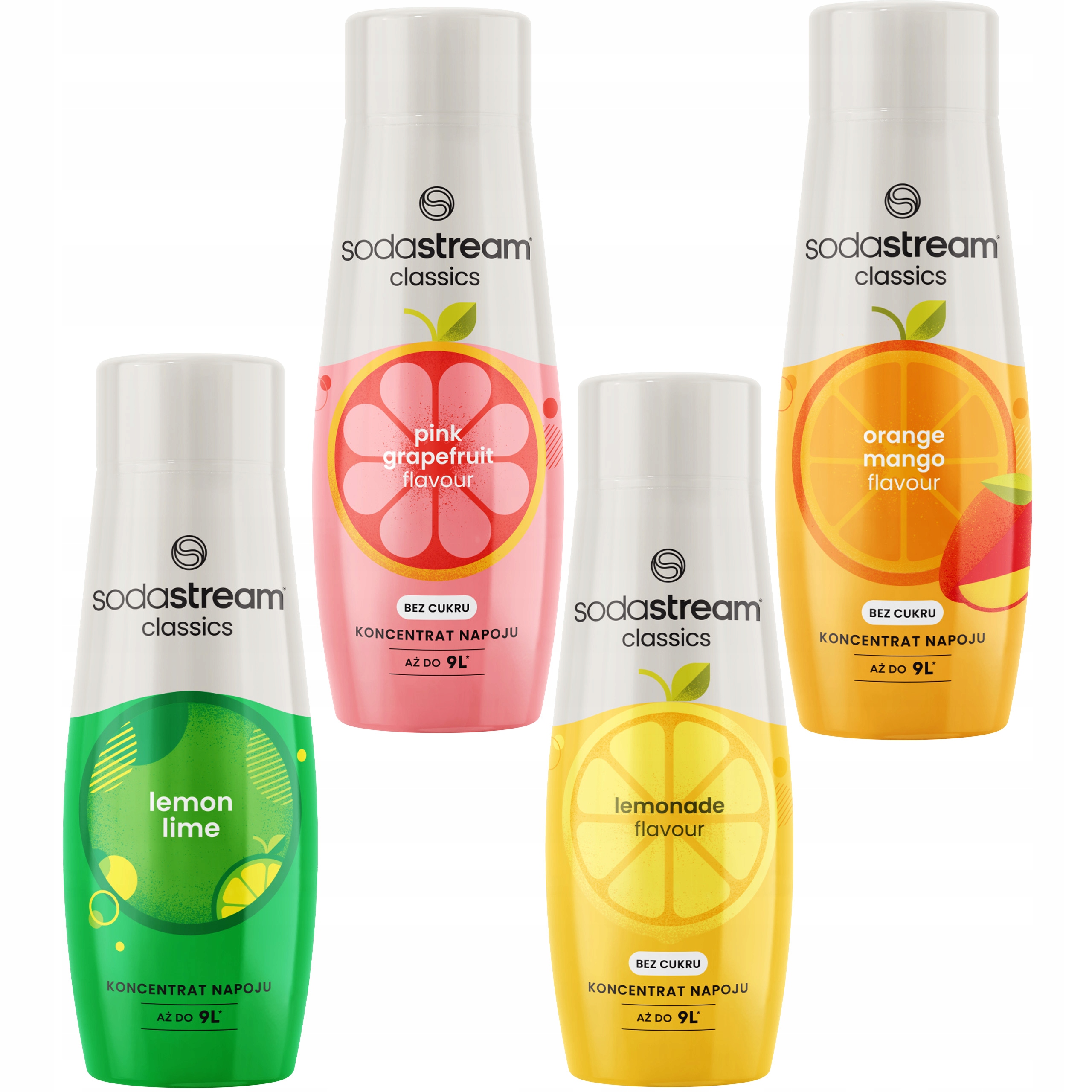Sodastream Syrop 4 różne smaki zestaw koncentratów