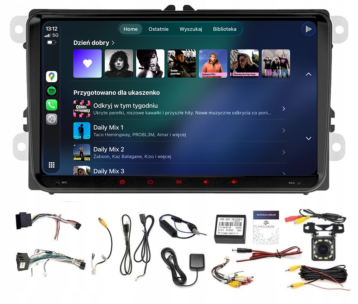 Rádio Navigácia Gps Android Vw Passat B7 2010-2014 Usb Wifi Carplay 2/64GB