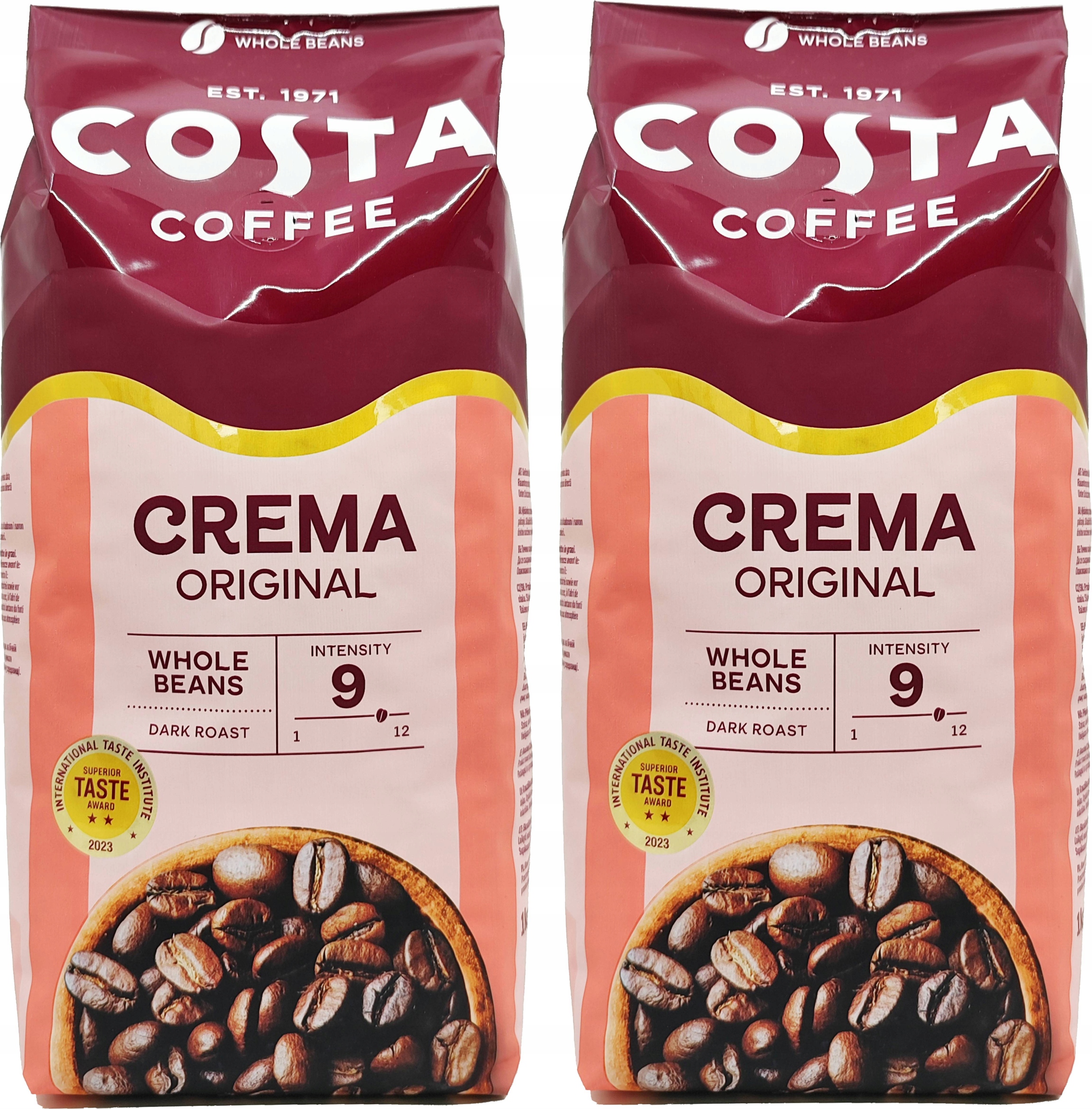 Kawa ziarnista Costa Crema Original Dark Roast 2 x 1000g