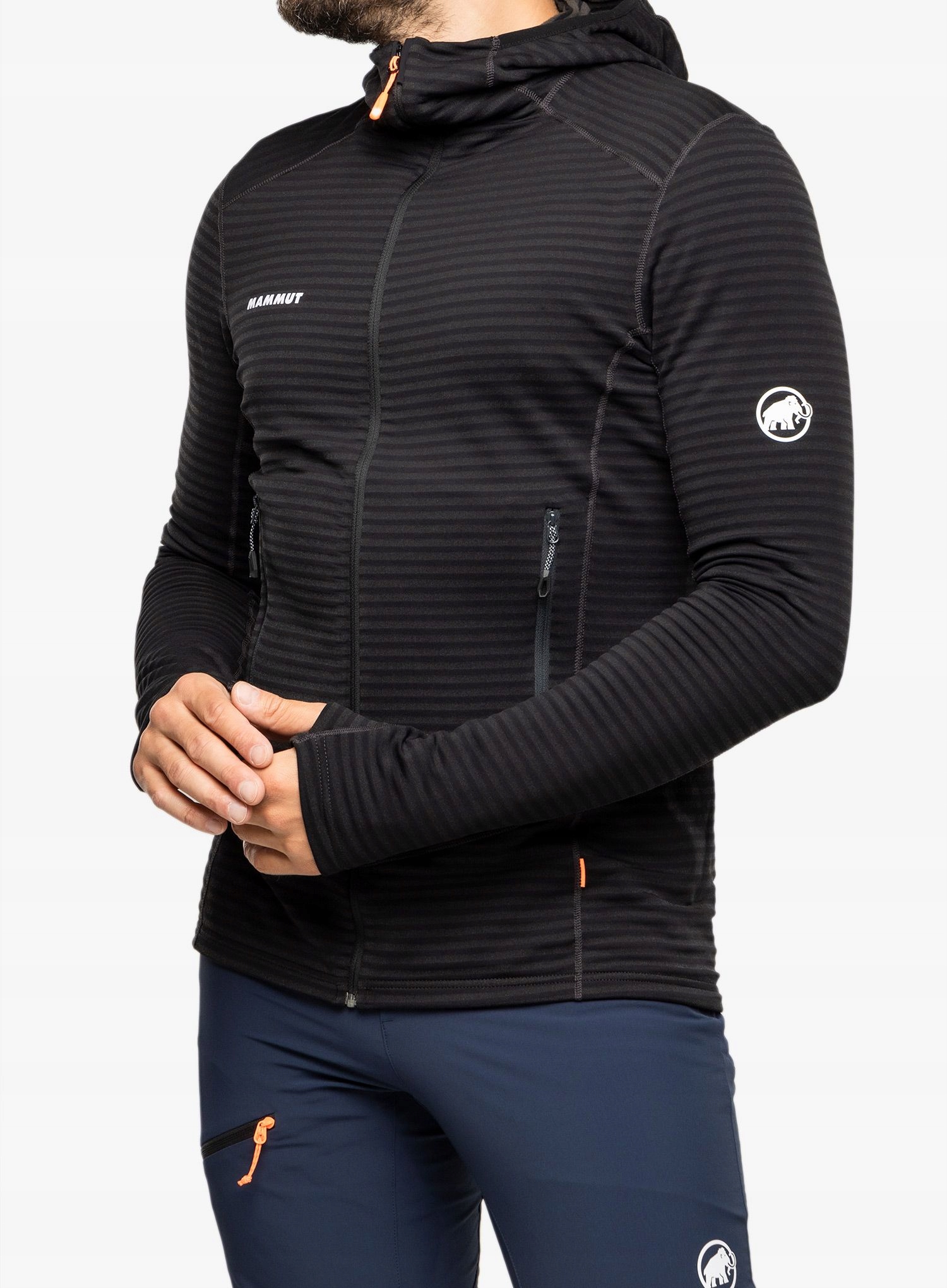 Mikina Mammut Taiss Light ML Hooded Jacket černá XL