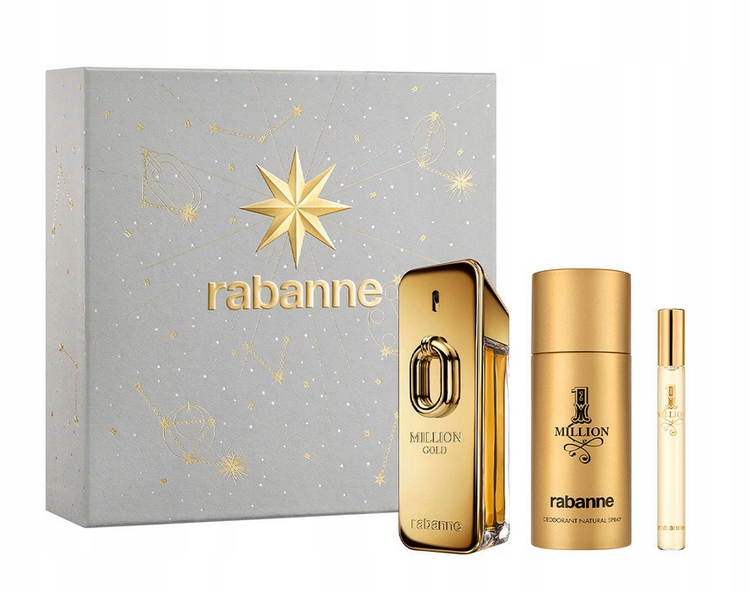 Paco Rabanne Milion Gold Intense Edp 100ml Edt 10ml Dezodorant 150ml