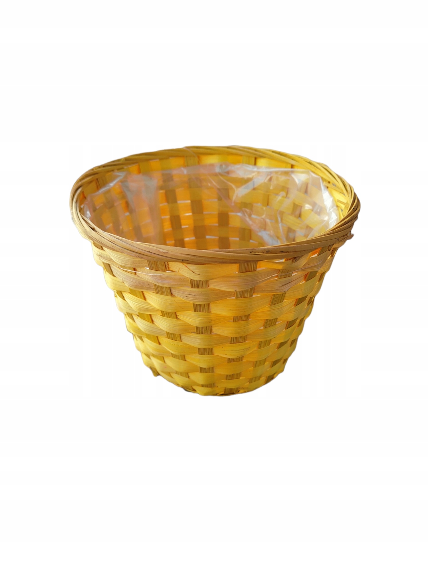 LEM KOSZYK OKRĄGŁY ŻÓŁTY DUŻA DONICZKA