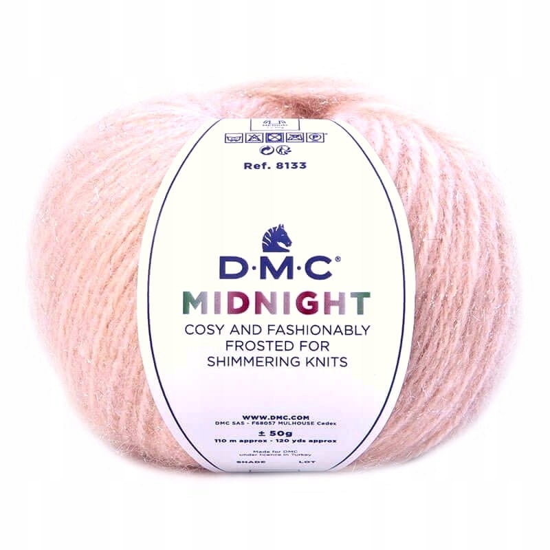 Włóczka DMC Midnight 50gr kol. 202 różowa