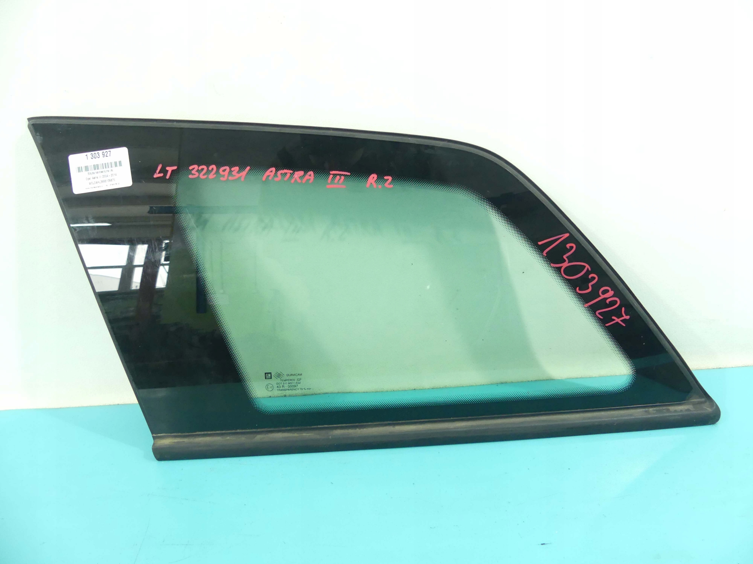 SZYBA KAROSERYJNA TYŁ LEWA OPEL ASTRA III H KOMBI