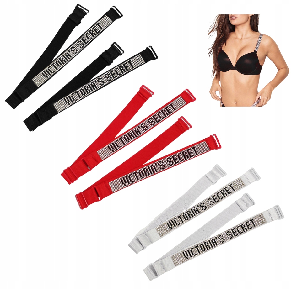Ramiączka VICTORIA SECRET Cyrkonie Czarny Kod producenta RAMIĄCZKA