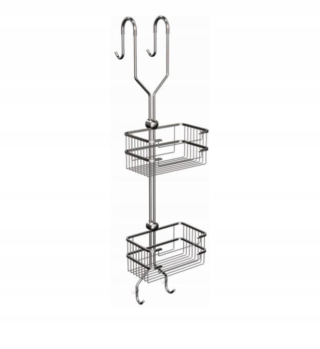 Sprchový kôš Andex Classic dvojitý chróm 820x210 cm 075CC